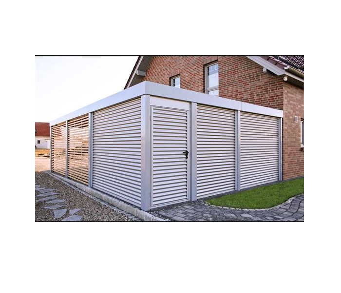 carport pereti laterali din lemn