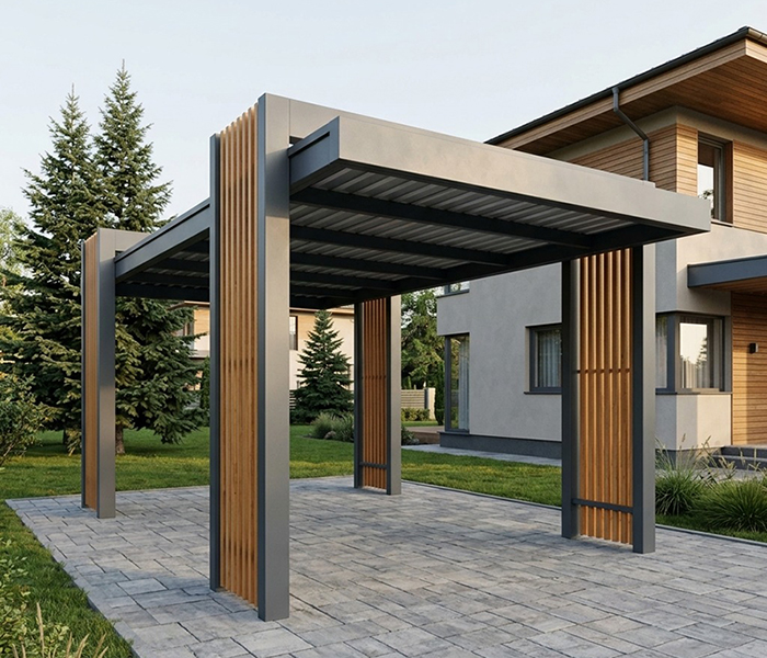 Copertina parcare Carport AVS10 - imagine 2