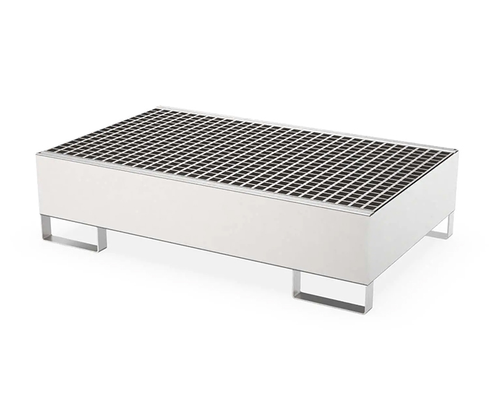 Cuva de retentie din inox pentru 2 butoaie - imagine 2